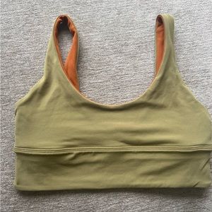 Align reversible bra size 8 butternut brown and bronze green